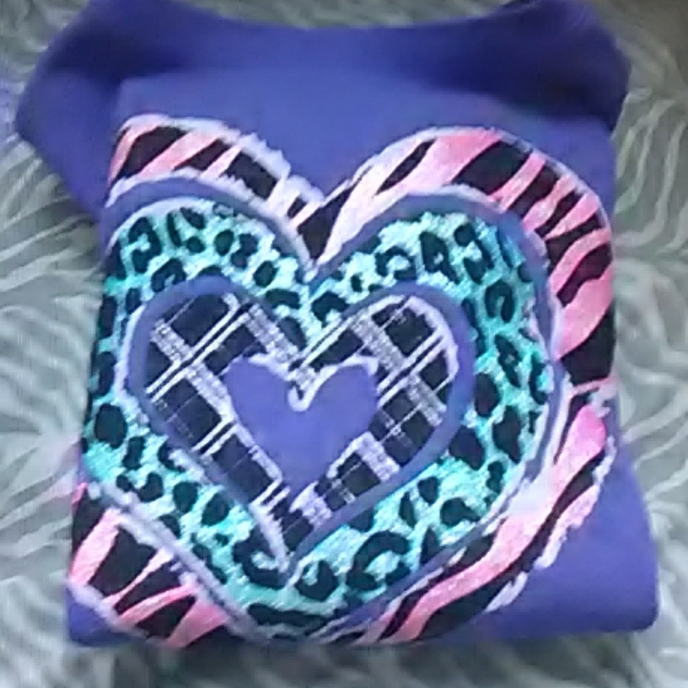 A Heart chettah sweater